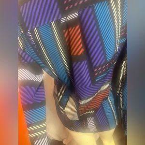 Dana Bachman size medium purple and blue blouse
